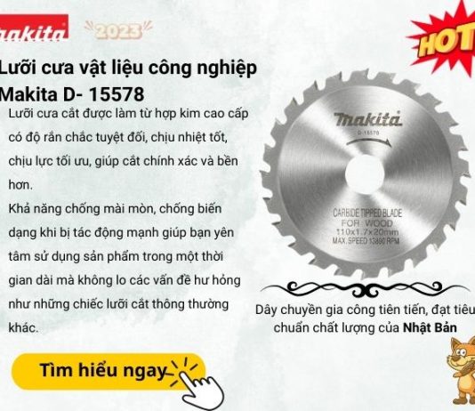 #33 Lưỡi cưa vật liệu công nghiệp Makita D- 15578